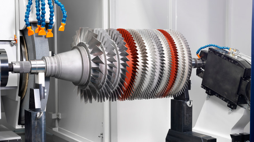 Rotori assemblati di turbine a gas - Rettificatrice per esterni